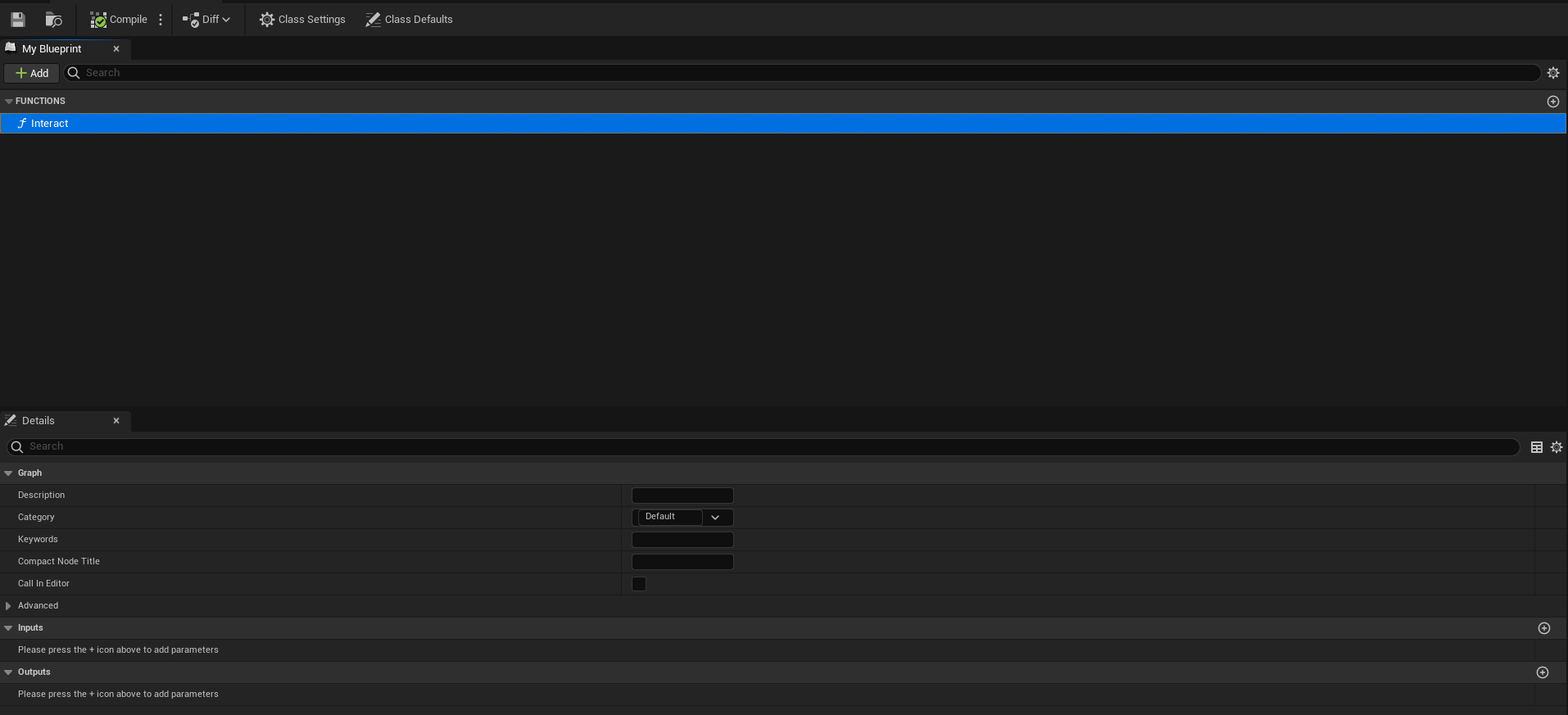 A screenshot showing the interface made as part of the interaction system