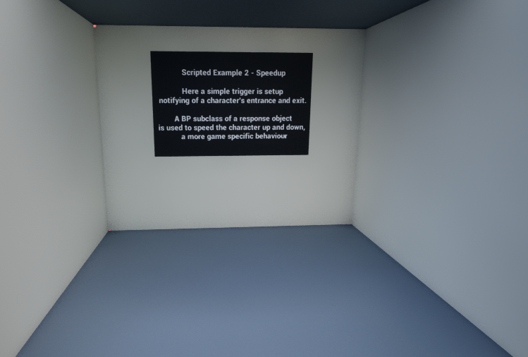 A screenshot showing an example that consists of an invisible trigger