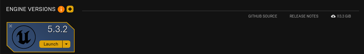 A screenshot showing a successfully installed build of Unreal Engine 5.3.2